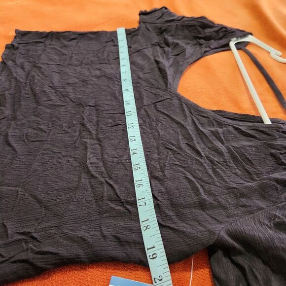 Arizona Crop Top for Women Size Small Black sheer 100%Rayon - Picture 6 of 9